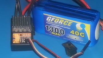 Hpi  mini recon esc on 3s 40c lipo