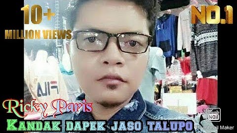 LAGU MINANG 2021 KANDAK DAPEK JASO TALUPO(official Music Video )Cover Ricky paris #laguminangterbaru