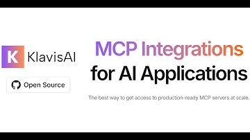 Klavis AI: Open Source MCP integrations for AI Applications
