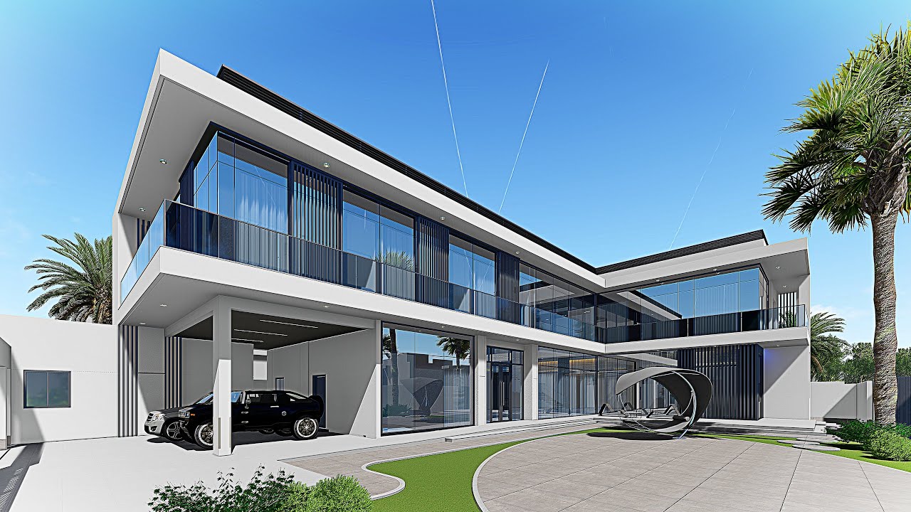 L-SHAPE MODERN HOME EXTRR-DAYTIME