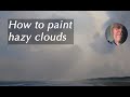 How to paint a hazy beach.