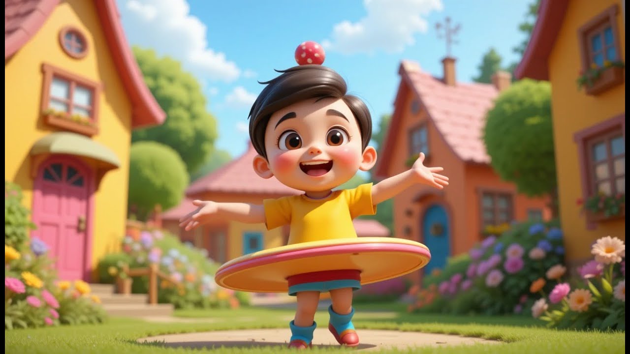 Round and Round, Baby Twirl So Fast Rhyme Song | Popular Nursery Rhyme ...