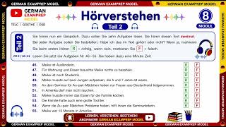 TELC B1 Hörverstehen Module 8 | Complete Listening Practice | Model Test with Answers |