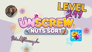 Unscrew Nuts Sort: Pin Puzzle Level 249