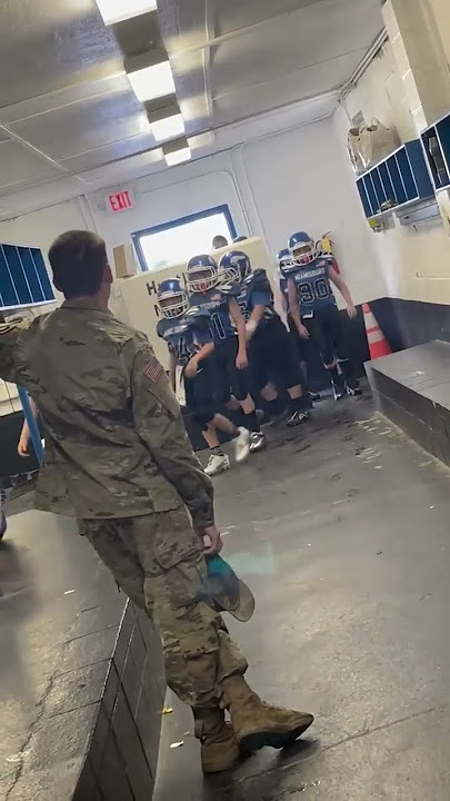 Pee Wee player gets big surprise from Army brother | Militarykind #Shorts