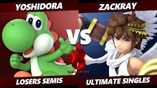 Kagaribi 9 Losers Semis - Yoshidora (Yoshi) Vs. Zackray (Pit) SSBU Ultimate Tournament