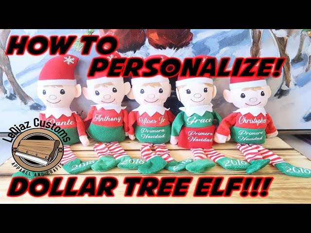 Make Dollar Tree Christmas Elves Personalized - Sweet Red Poppy