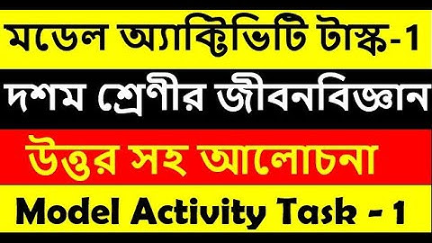 class 10 Life Science Model activity task 2021 || জীবন বিজ্ঞান মডেল অ্যাকটিভিটি টাস্ক দশম শ্রেণী