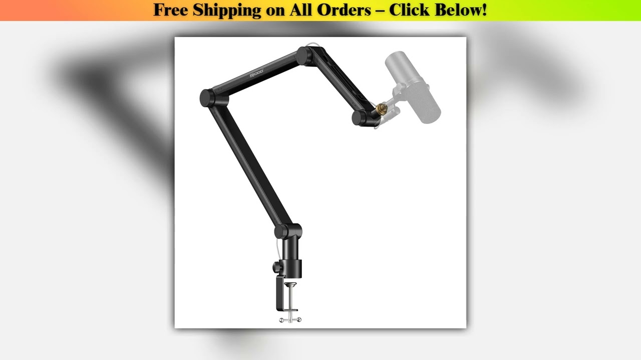 Professional Flexible Desktop Microphone Hanging Adjustable Boom Scissor Arm Stand for Live