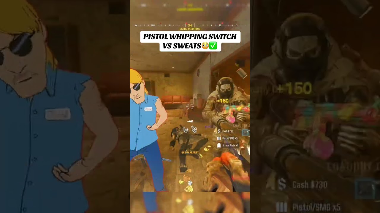 POCKET PISTOL WHIPPING SWEATS ACTION ARNOLD!!! #callofduty #warzone #rebirthisland #warzoneclips yes