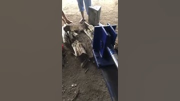 Máy chẻ củi ben thủy lực.