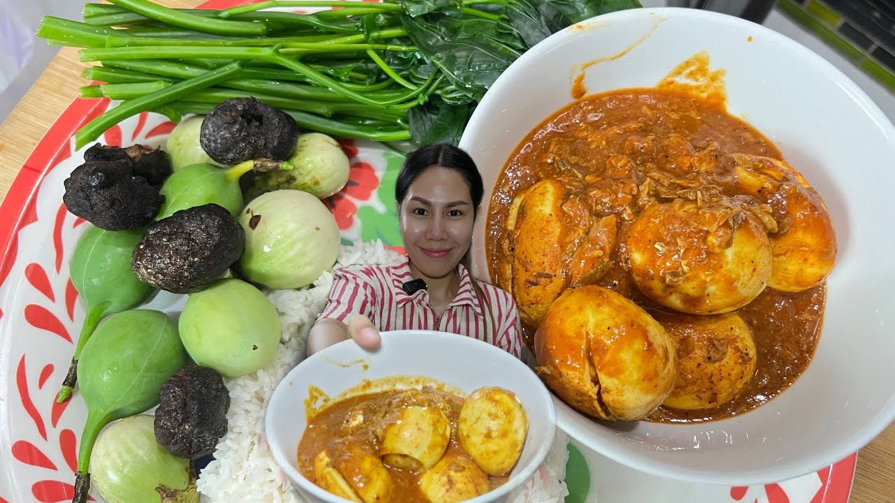 แกงไข่เมนูประจำที่อร่อยกินกับผักอะไรก็อร่อยค่ะ