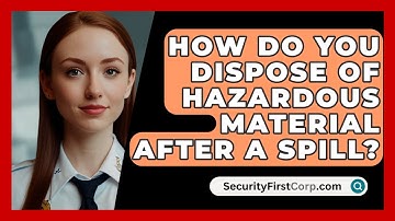 How Do You Dispose Of Hazardous Material After A Spill? - SecurityFirstCorp.com