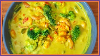 HOW TO MAKE THE BEST LOW CARB COCONUT SHRIMP CURRY | CAULIFLOWER MASH | LOW CARB | KETO