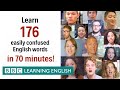 Learn 176 easily confused English words in 70 minutes!