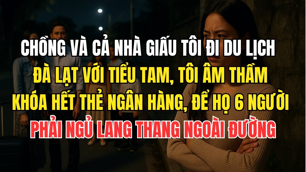 Chồng và cả nhà giấu tôi đi du lịch đà lạt với tiểu tam, tôi âm thầm khóa hết thẻ ngân hàng....