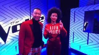 Esperanza Spalding Satanic Pose on the Voice