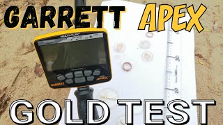 Garrett APEX .Тест на ЗОЛОТО . Gold Test