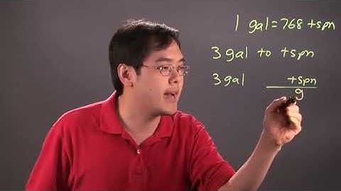 How to Convert Gallons to Teaspoons