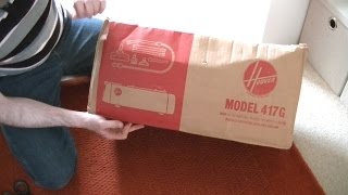 Vintage Hoover 417G Cylinder Vacuum Cleaner Unboxing & First Look
