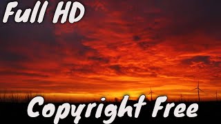 Dark View Of Sunset With Dramatic Sky | Copyright Free Footage For Content Creators | 1080p