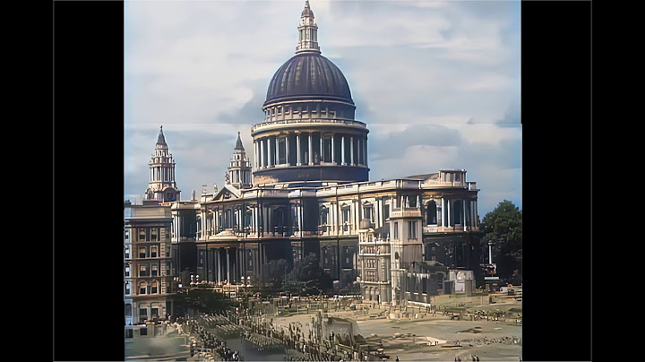 What glorious London really was like during WWII (1939-1945) in color! [A.I. enhanced & colorized]