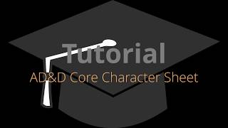 Famous Tutorial: Character Sheet #3 Abilities, Notes and Logs. Profile