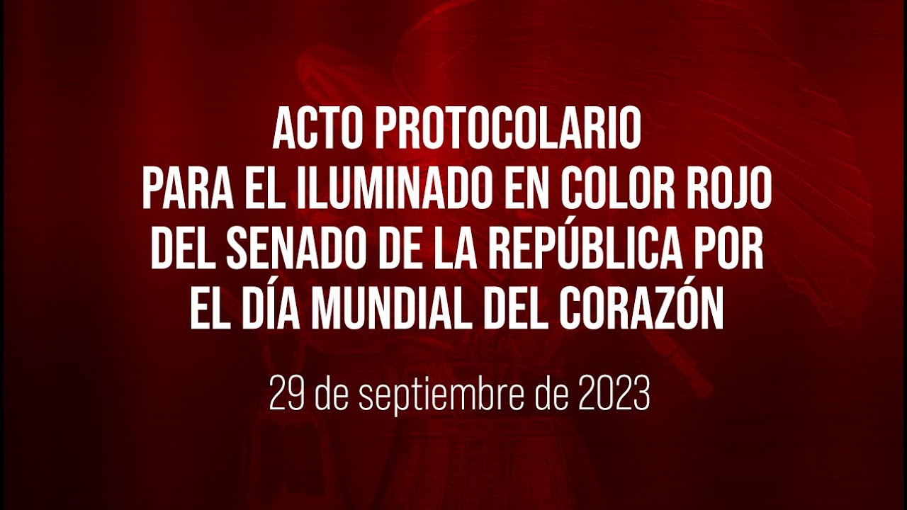 Senado Colour 🔴 Iluminado en color rojo del Senado de la República por el # ...