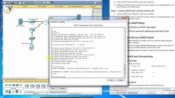 10.1.3.3 Packet Tracer Configuring DHCP IOS Part 2