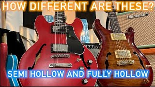 Comparing a Hollowbody and Semi-Hollow Guitar ( Gibson ES-339 and PRS Hollowbody ii )