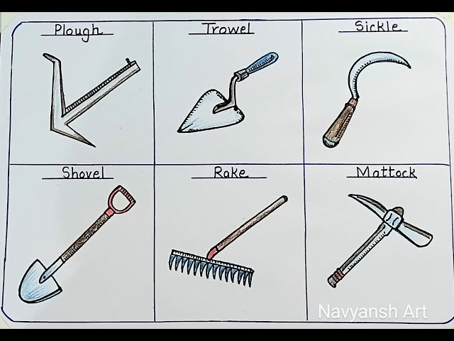 draw a agriculture tools - Clip Art Library