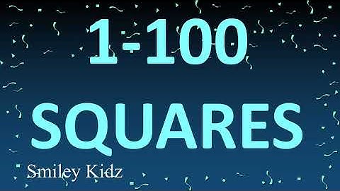Class 8 Maths | Squares and Square roots | 1-100 Squares |