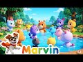 🐸🐝 QUAK QUAK &amp; SUMM SUMM! Lustige Kinderlieder mit Frosch &amp; Biene | Marvin Kinderlieder