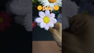 DIY Cut Pipe Cleaner Daisy Flowers #trending #Tutorial #craft #pipecleaner #shorts #explore #art