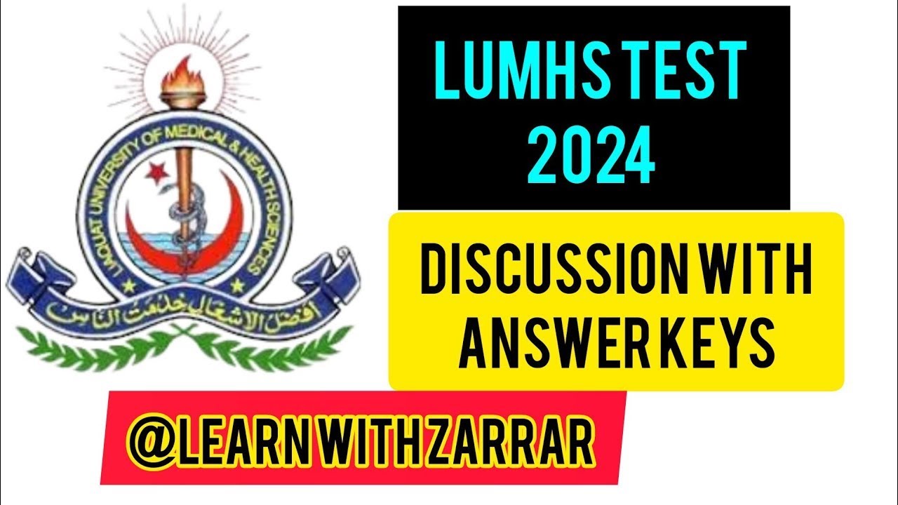 lumhs university jamshoro entry test 2024|lumhs entry test 2024 solution with answer keys