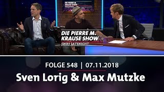 Die Pierre M. Krause Show vom 06.11.2018 mit Sven Lorig & Max Mutzke