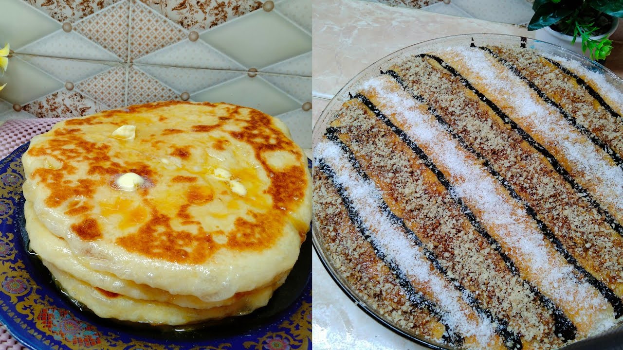 دخلو تشوفو معايا طريقة تحضير البسبوسة و خبز شِيَار بطريقة سهلة و رائعة ♥️😋