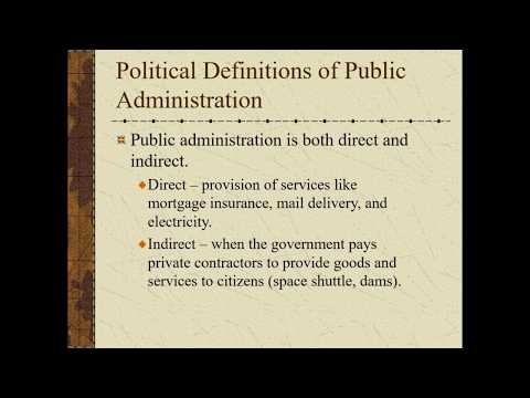 Lecture 1  Defining Public Administration