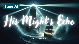His Might's Echo - Epic Metal | Official Lyric Video (Music by Suno AI)