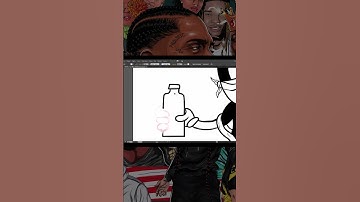 DRAW Mickey Mouse in Minutes with Illustrator! #shorts