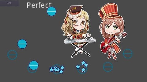 Rhythm game (like guitar hero, love live & bang dream) on Godot Engine (first prototype)