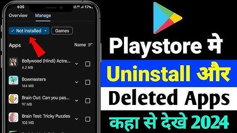 How To Delete Uninstall Apps From Play Store | Play Store Se Uninstall App Kaise Delete Karen 2024