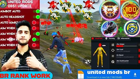 Free fire hack | ff hack mod menu download | free fire headshot hack | United mods new update