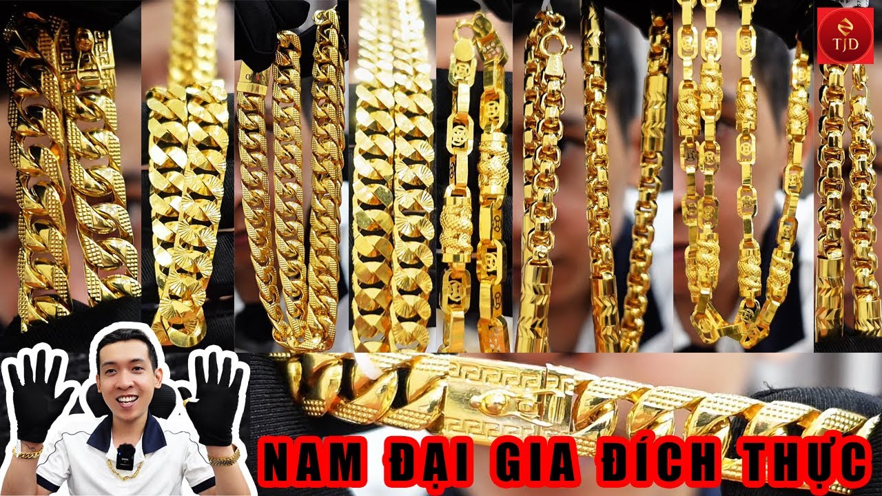 4 Kiểu Mẫu Dây Chuyền Nam Đẹp 1 Cây-Lượng Vàng Tây gần 18k Mới. Có Phong Thủy -TJD