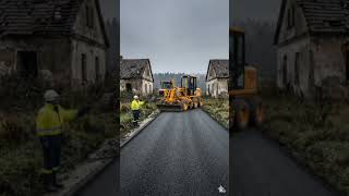 new road repairing AI video