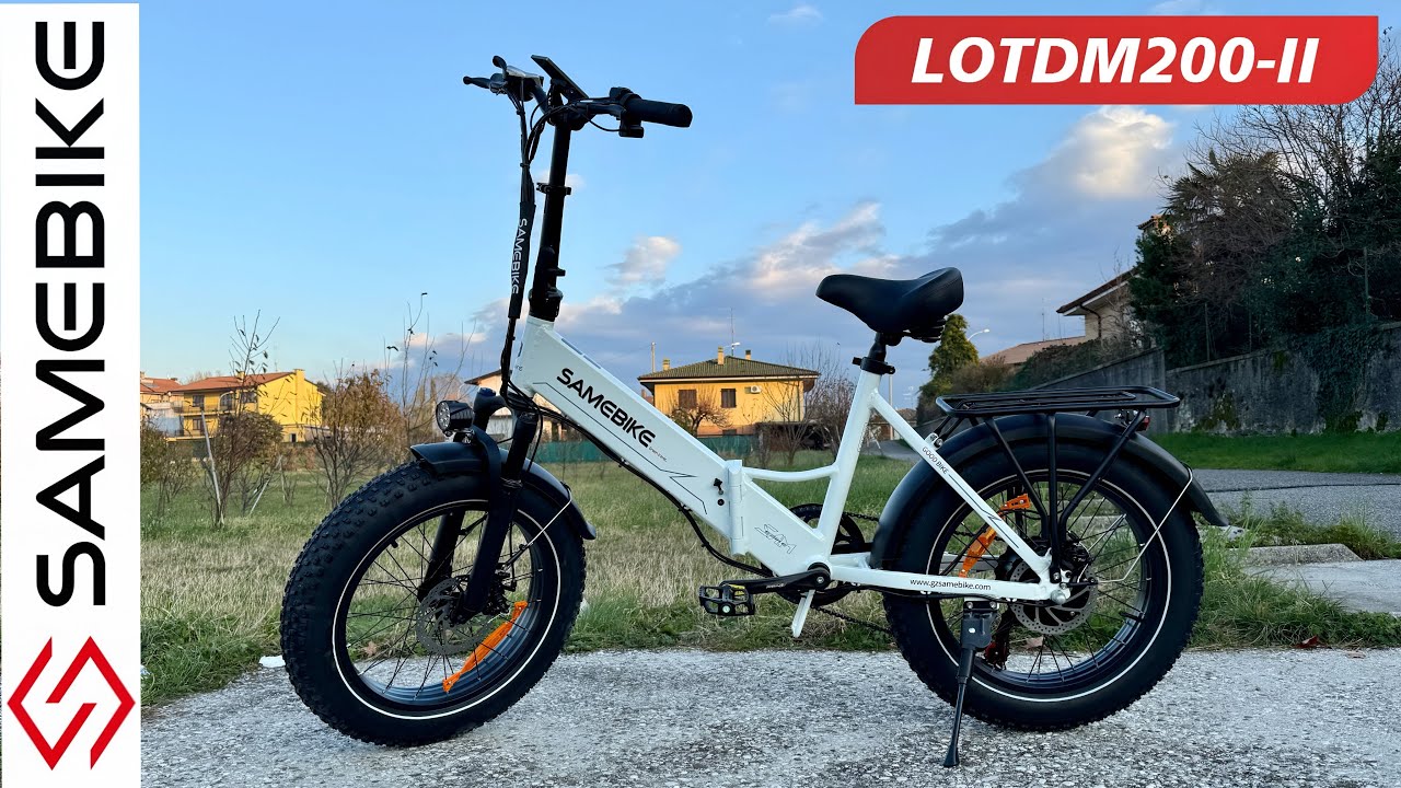 SAMEBIKE LOTDM200-II folding electric bike with Fat tires, 750W 