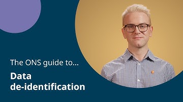 The ONS guide to data de-identification