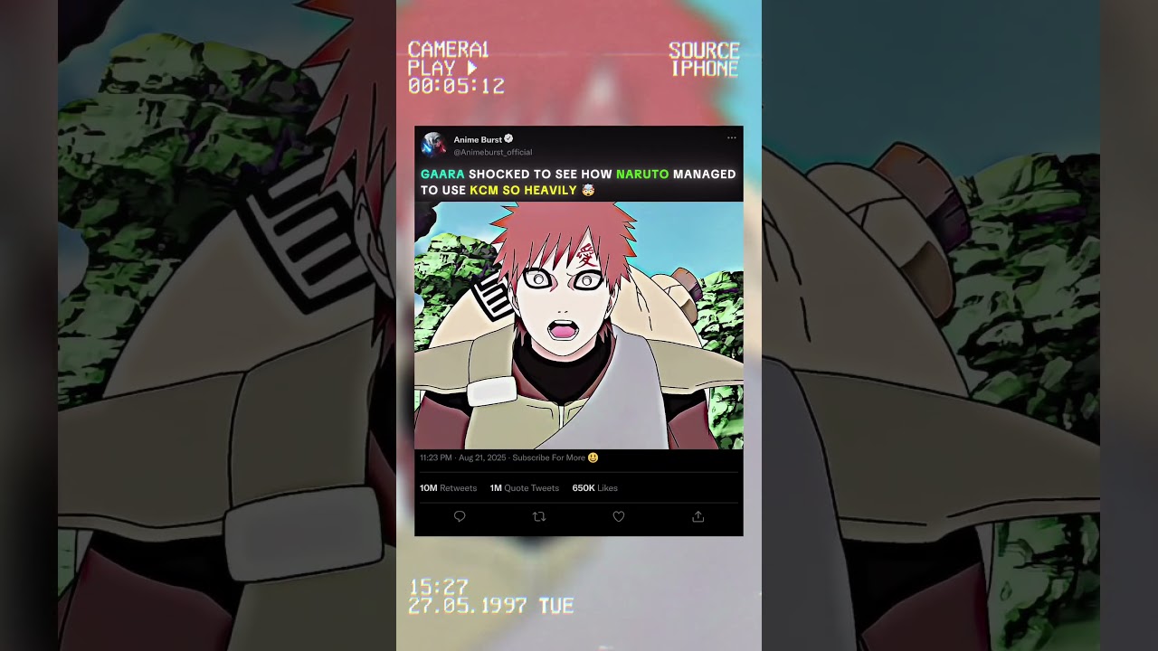 Gaara Shocked To See Naruto KCM 🤯 || 