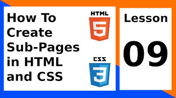 How To Create Sub-Pages | Lesson 09 | HTML & CSS