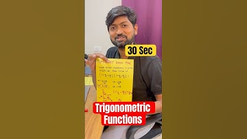 MHTCET 2026 Trigonometric Functions Short- Trick #mhtcet2026